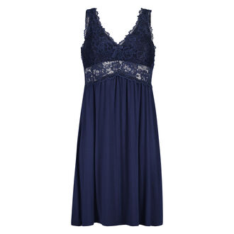 Nuisette Modal Lace, Bleu