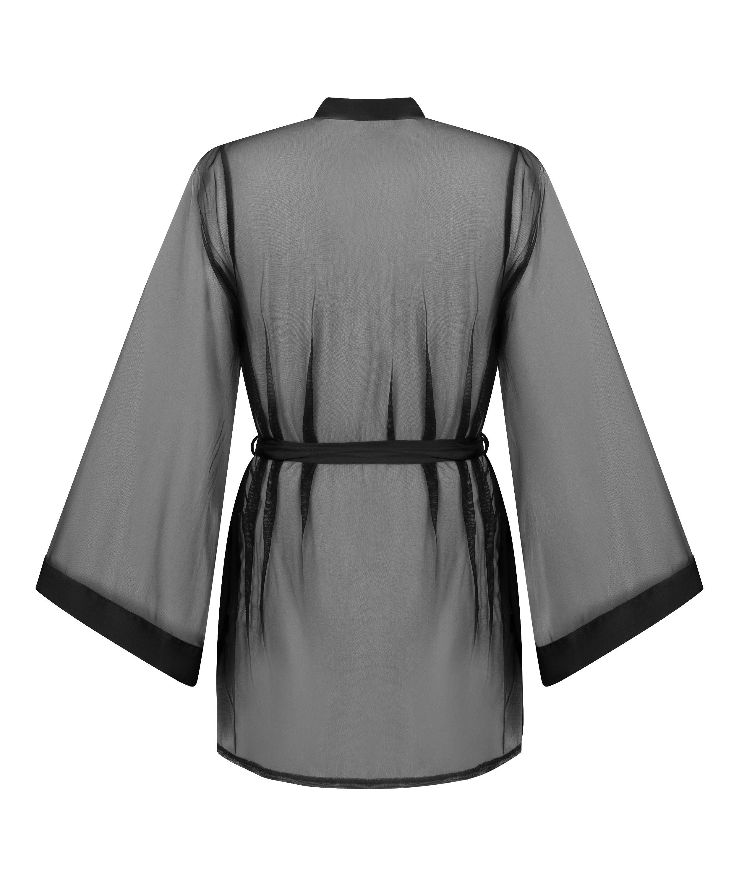 Kimono Maxime Tulle, Noir, main