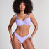 Slip de Bikini Échancrés Scallop, Violet