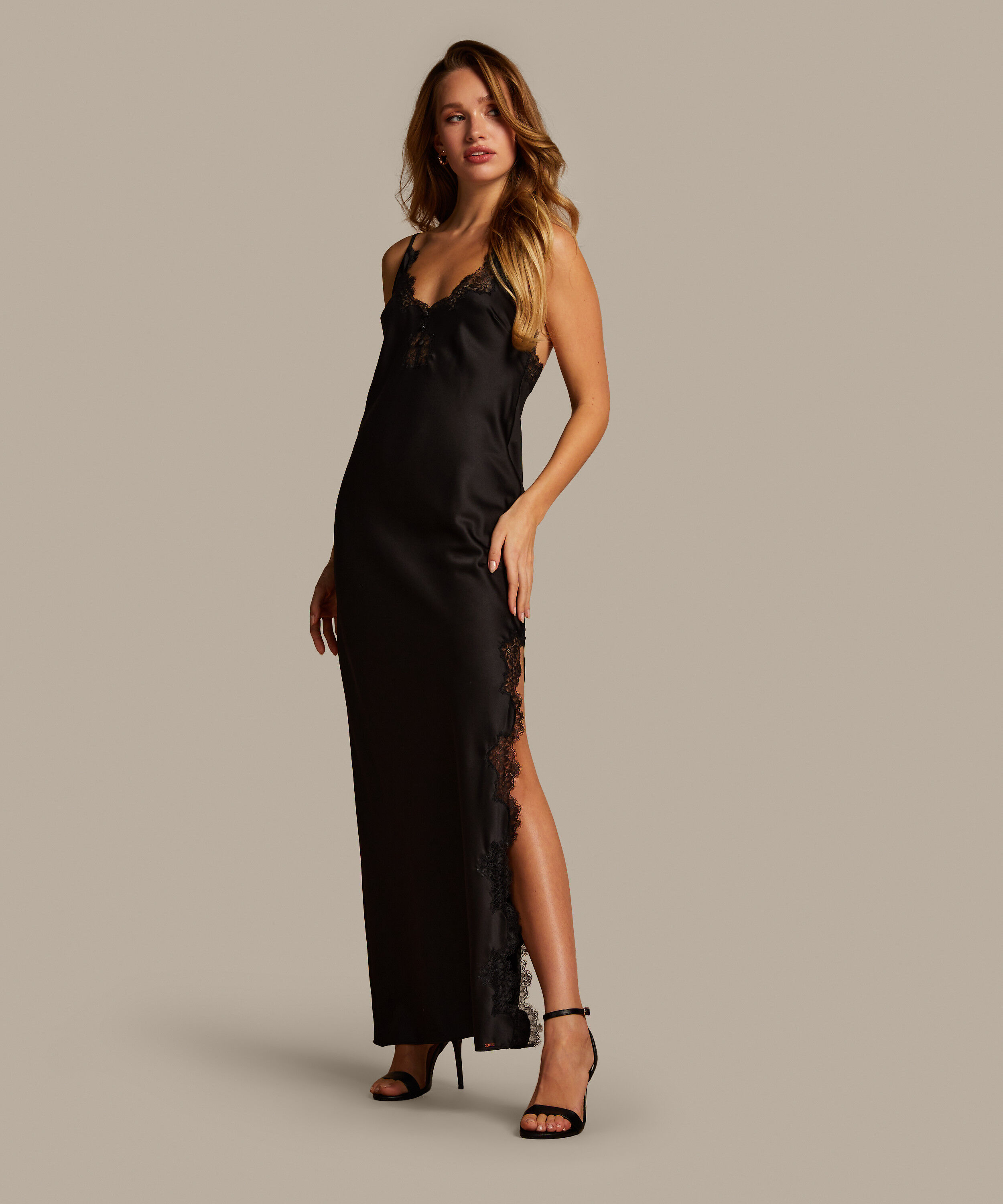 Nuisette Satin, Noir Nuisette Satin, Noir