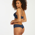 Slip brésilien V-shape micro, Bleu