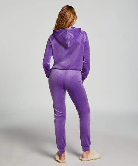 Pantalon de jogging Velours, Violet