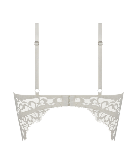 Soutien-gorge à armatures préformé longline Isabella, Blanc