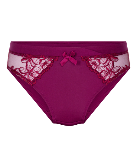Culotte brésilienne jambe haute Margot, Violet