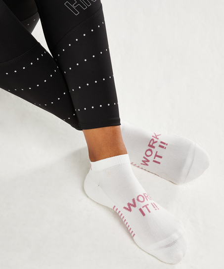2 paires de chaussettes Performance HKMX, Blanc