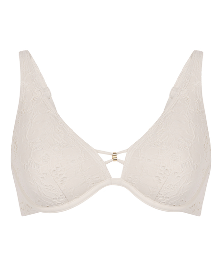 Haut de bikini Crochet, Blanc