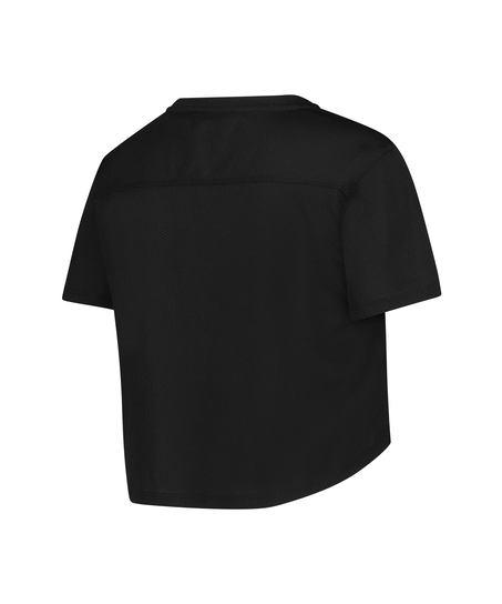 HKMX Crop top en maille, Noir