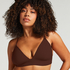 Triangle Brassière Smooth, Marron