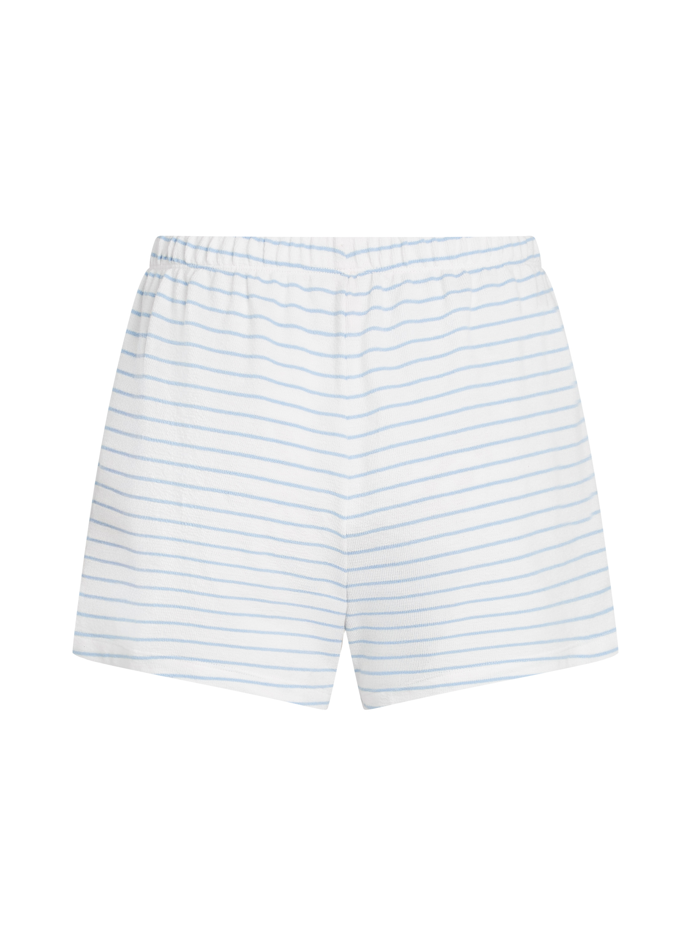Short Coton, Bleu, main