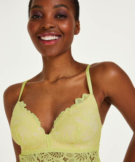 Soutien-gorge préformé sans armatures longline Shiloh, Jaune