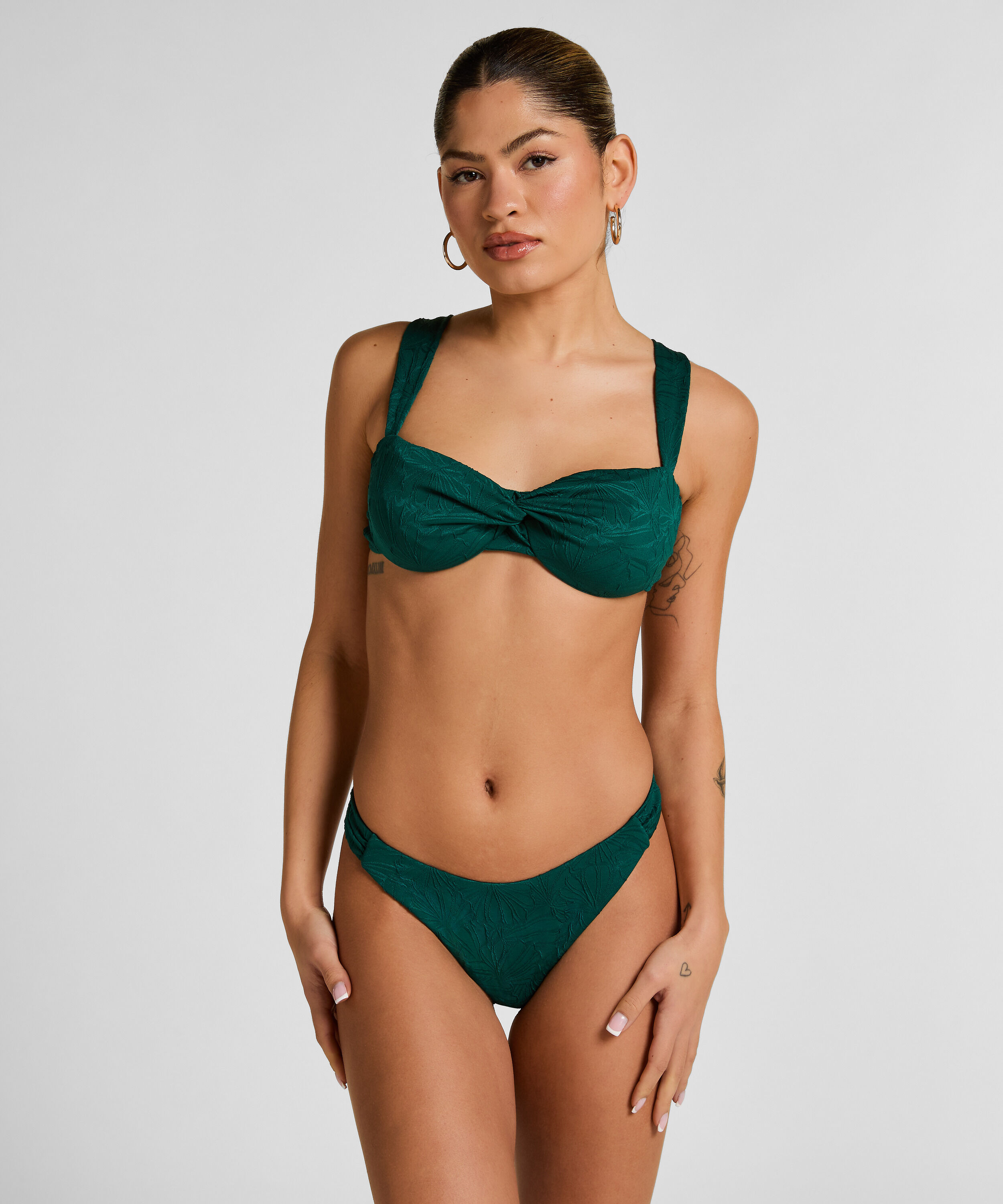 Bas de Bikini Highleg Azua, Vert