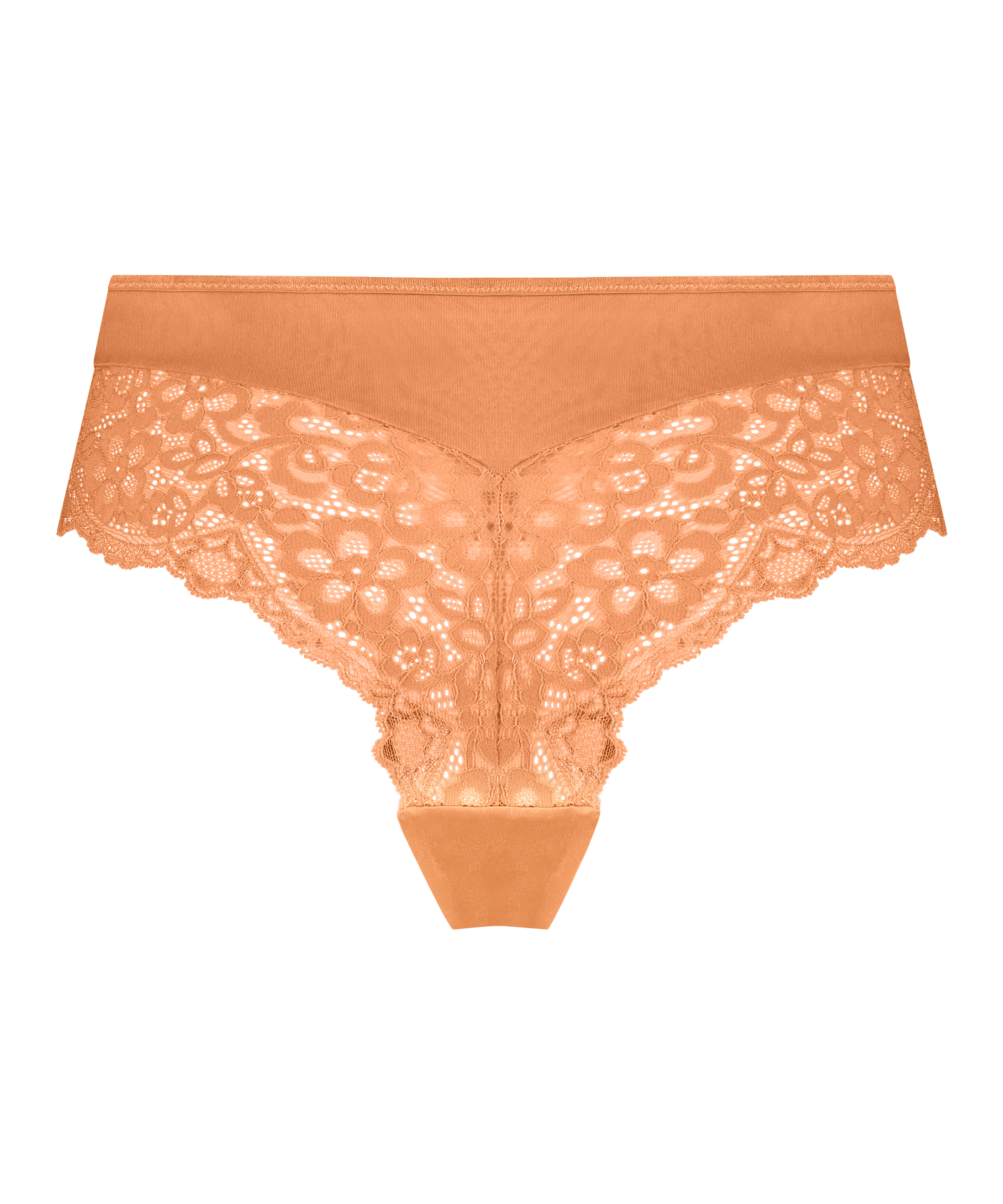 Slip brésilien Marine, Orange, main