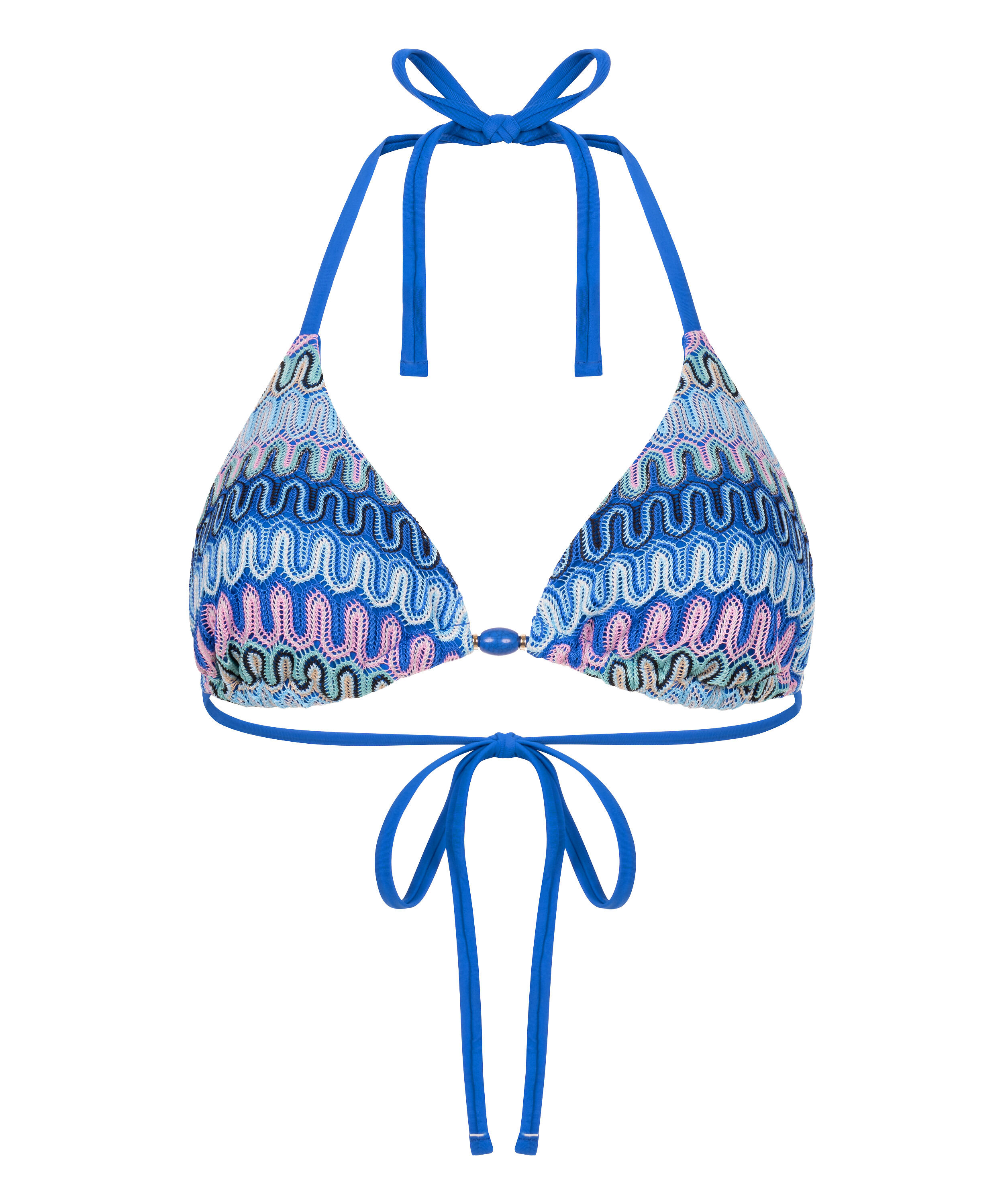 Haut de bikini triangle Cali, Bleu