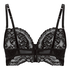 Soutien-gorge à armatures non-rembourré longline Sabrina, Noir