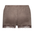 Short velours dentelle, Marron