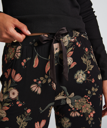 Pantalon de pyjama Jersey, Noir