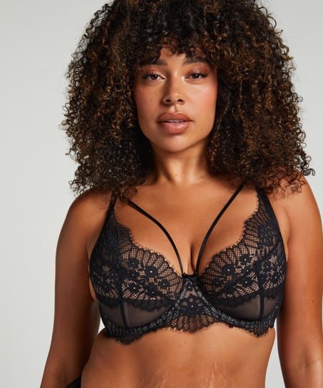 Soutien-gorge &agrave; armatures non-pr&eacute;form&eacute; Daphne, Noir