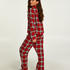 Pyjama Check Twill, Rouge
