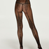 Collants fishnet Romantic, Noir