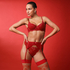 Porte-jarretelles Pippa, Rouge