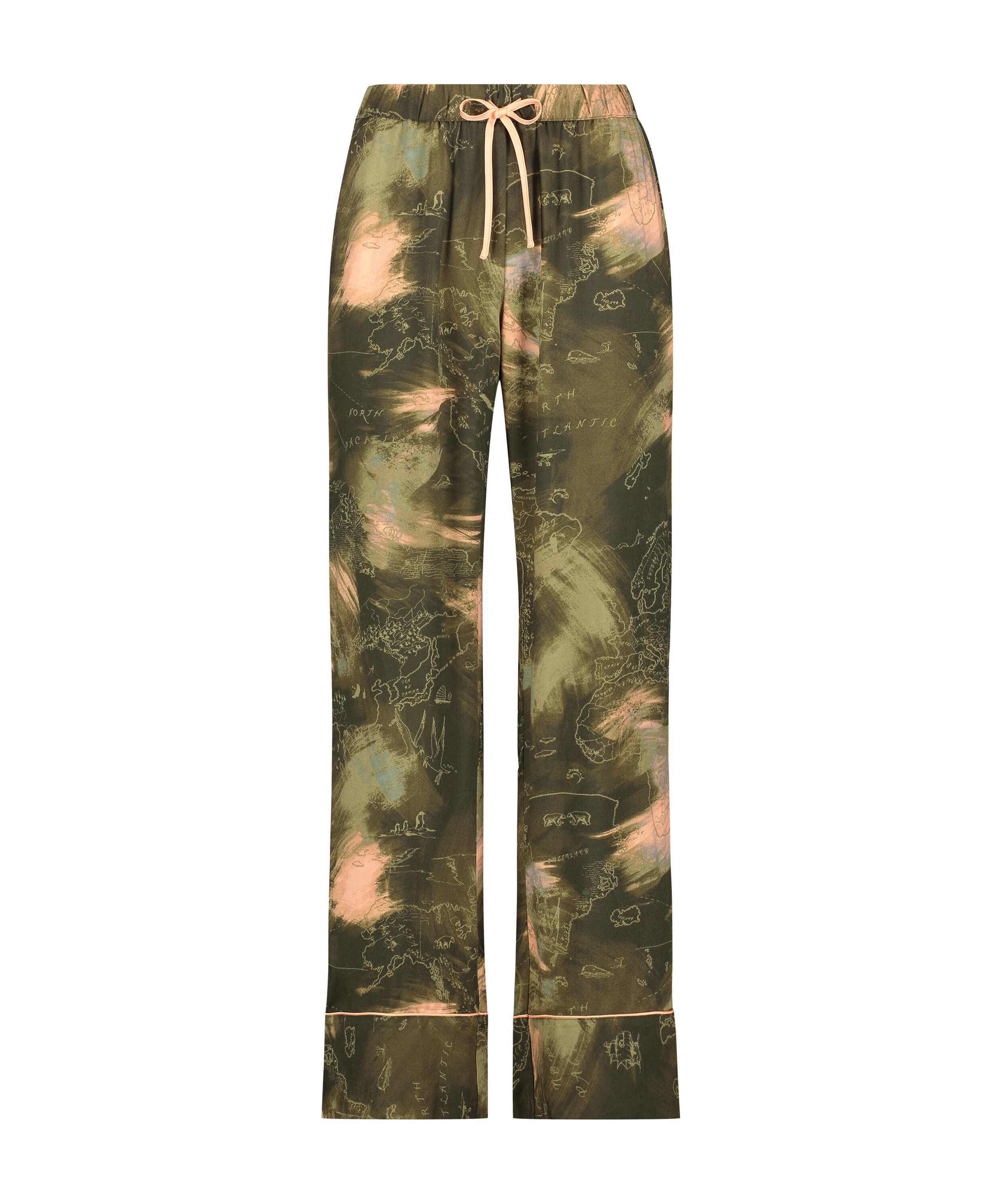 Pantalon de pyjama World Map, Vert