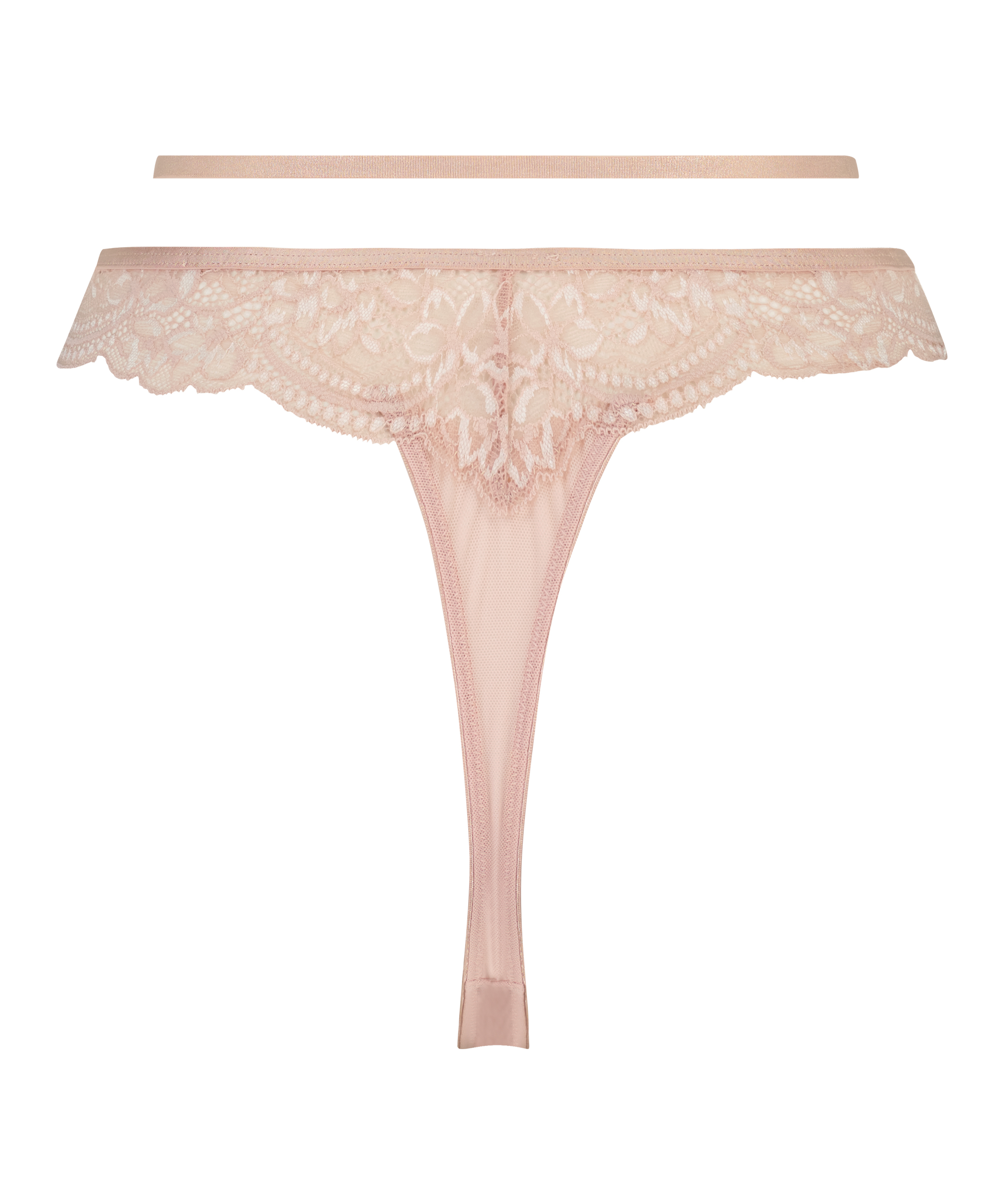 String taille haute Kirsty, Rose, main