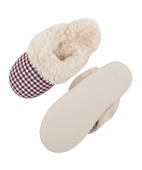 Pantoufles Reya, Rouge