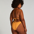 Haut de bikini triangle Scallop Lurex, Orange