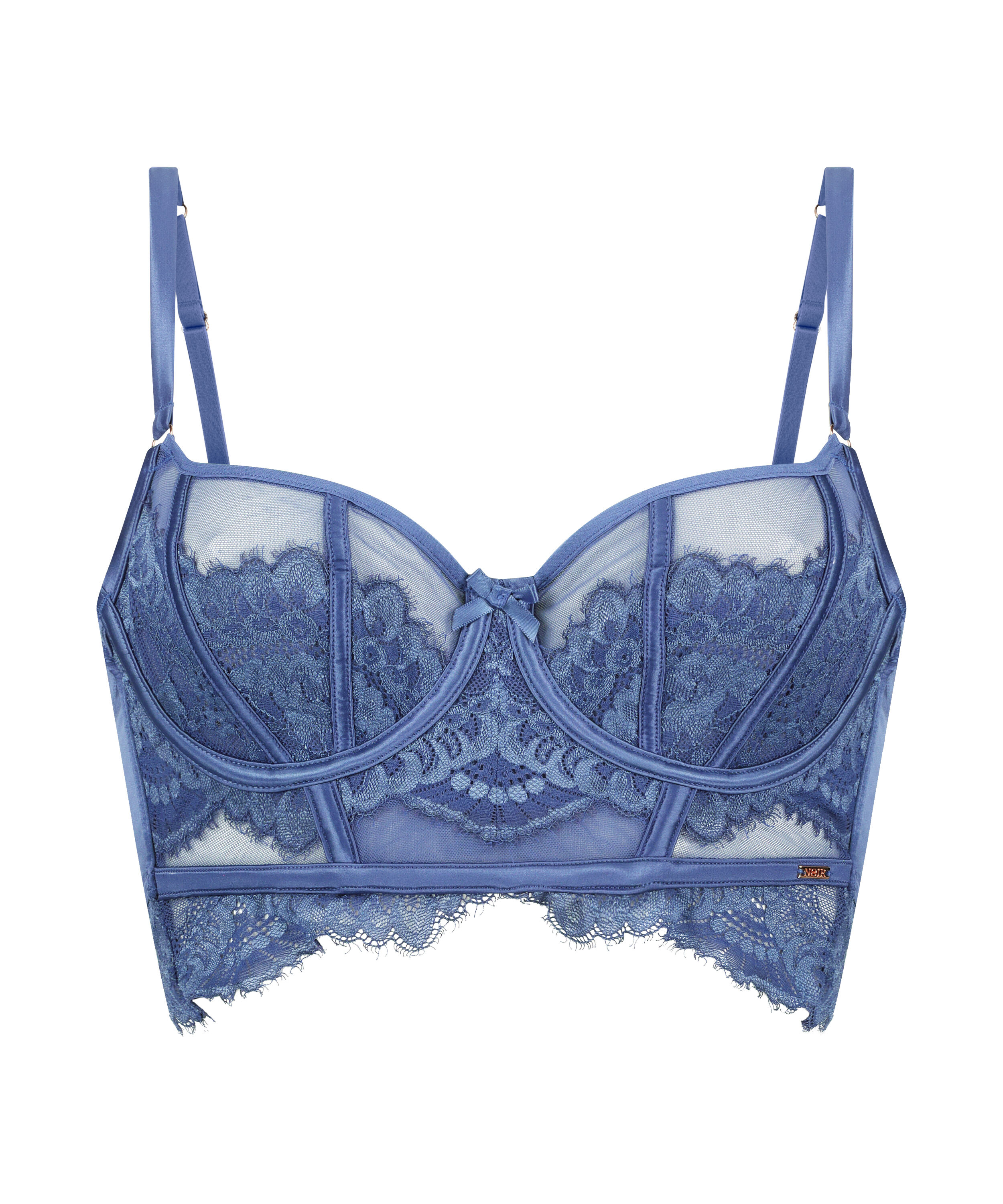 Soutien-gorge &agrave; armatures non-pr&eacute;form&eacute; longline Daan, Bleu
