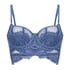 Soutien-gorge à armatures non-préformé longline Daan, Bleu