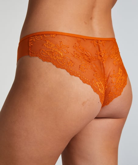 Slip brésilien Invisible Lace Back, Orange