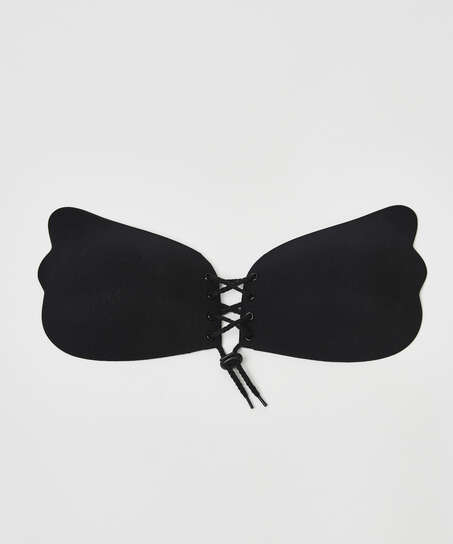 Soutien-gorge push-up autocollant, Noir