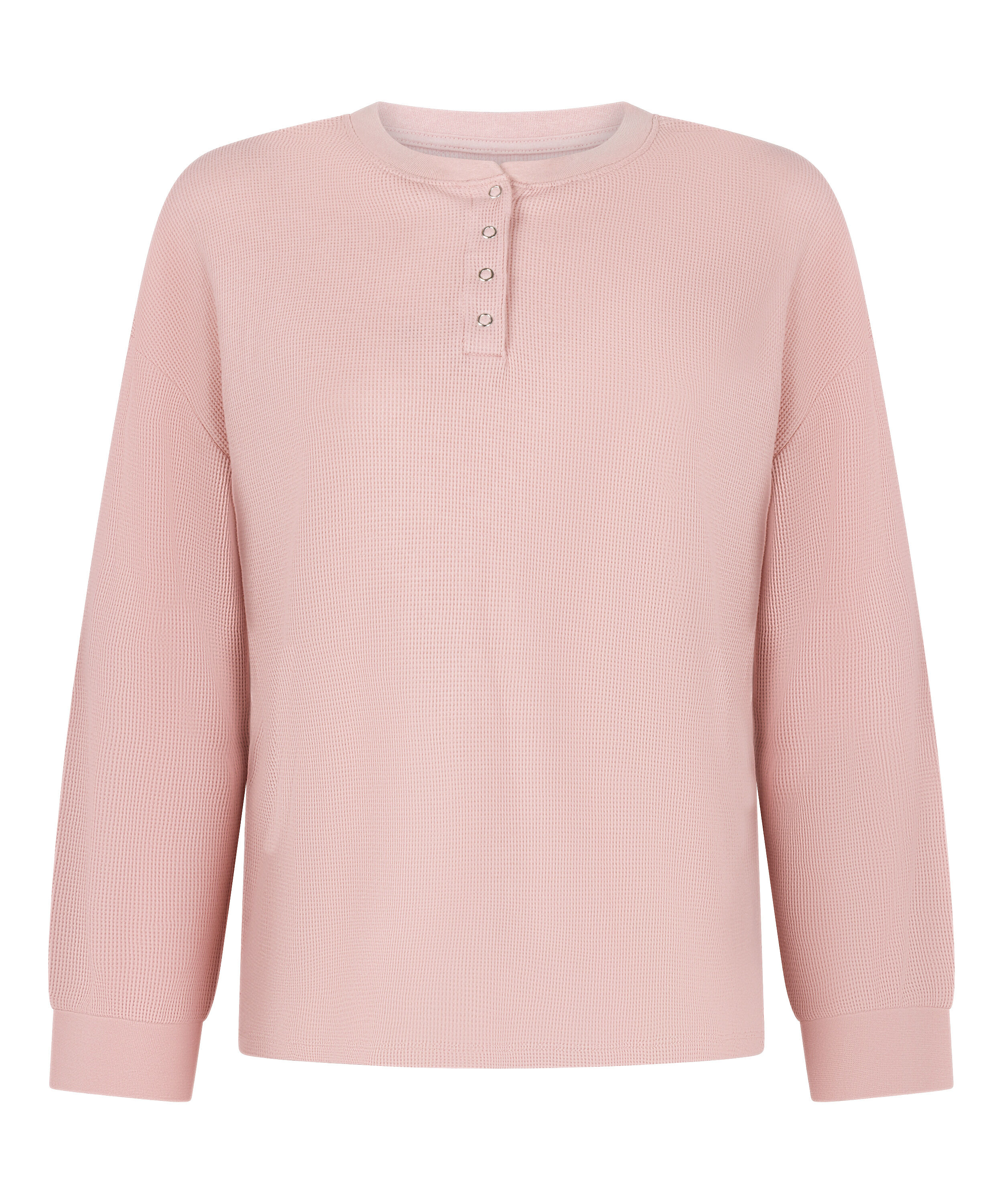 Haut gaufre Henley, Rose