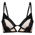 Soutien-gorge à armatures non-préformé longline Nisha, Noir