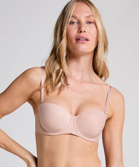 Soutien-gorge &agrave; armatures pr&eacute;form&eacute; sans bretelles Jane, Beige