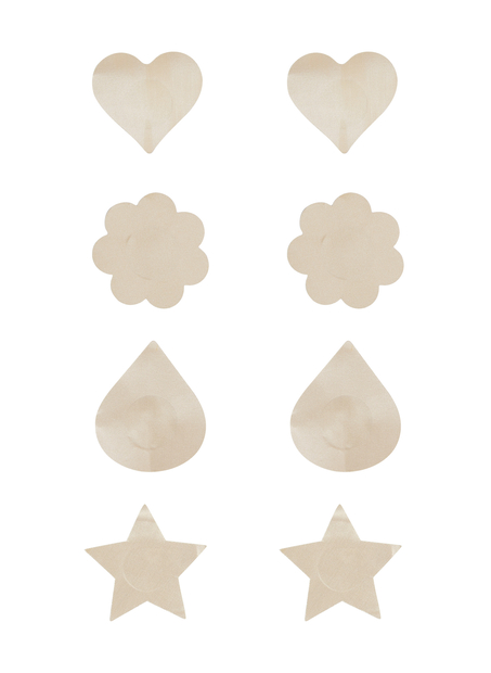 Lot de 4 Cache Mamelons, Beige