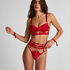String taille haute échancré Noeki, Rouge