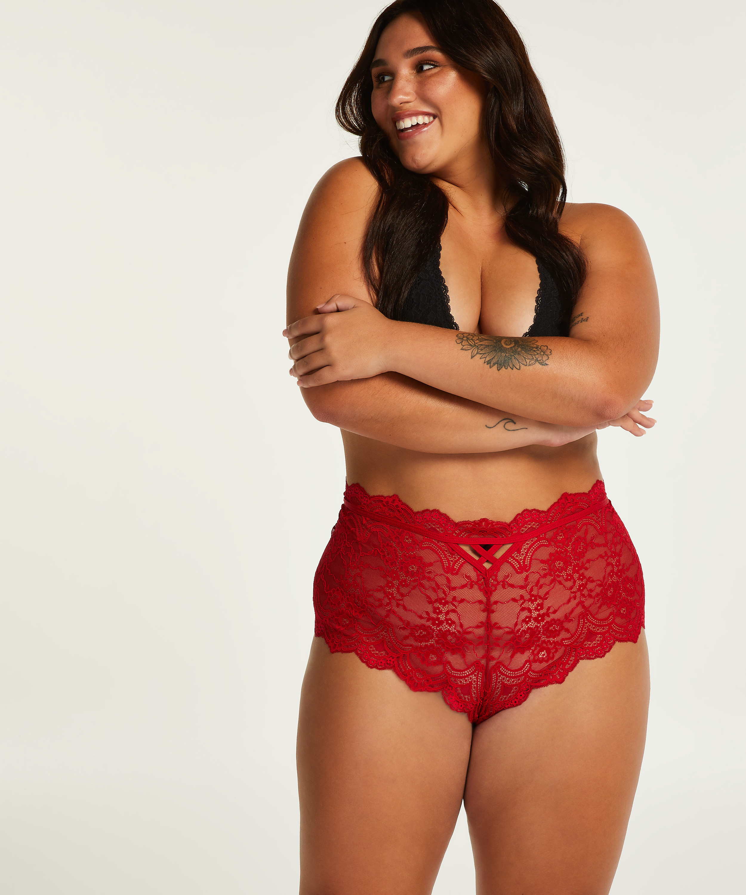 Boxer May Curvy, Rouge, main