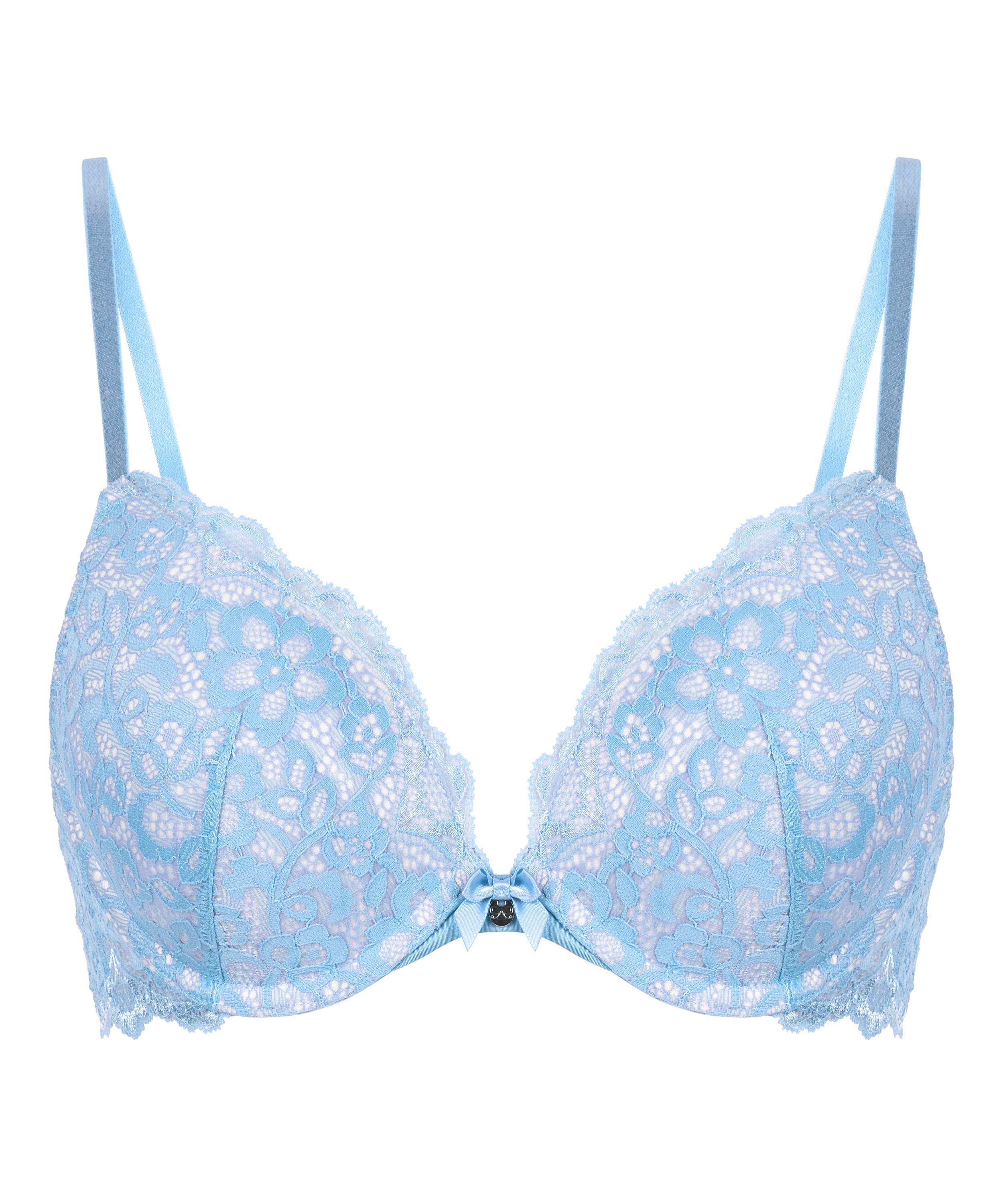 Soutien-gorge à armatures préformé push-up Marine, Bleu, main