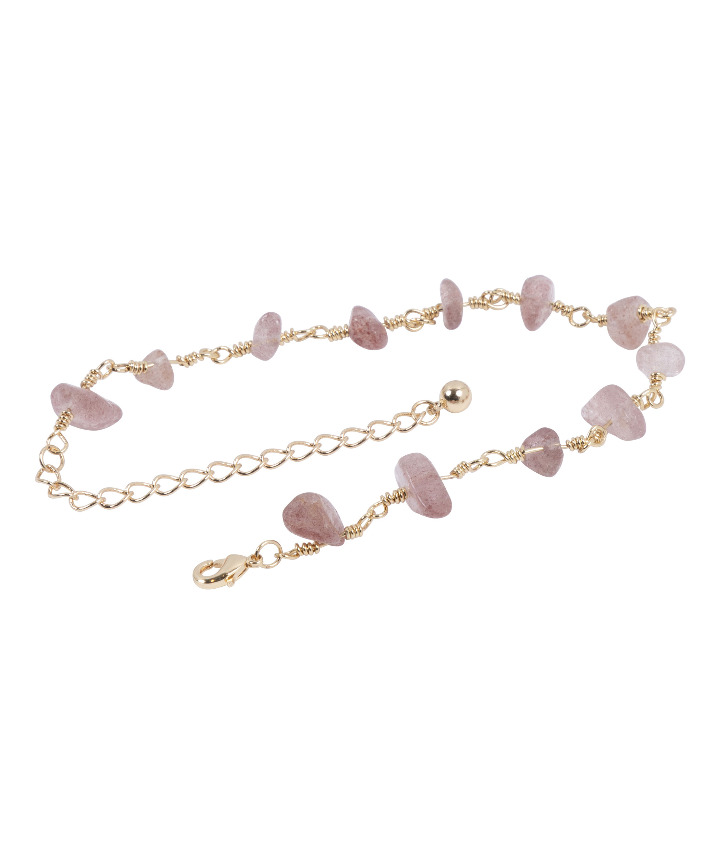 Bracelet en pierre, Rose, main