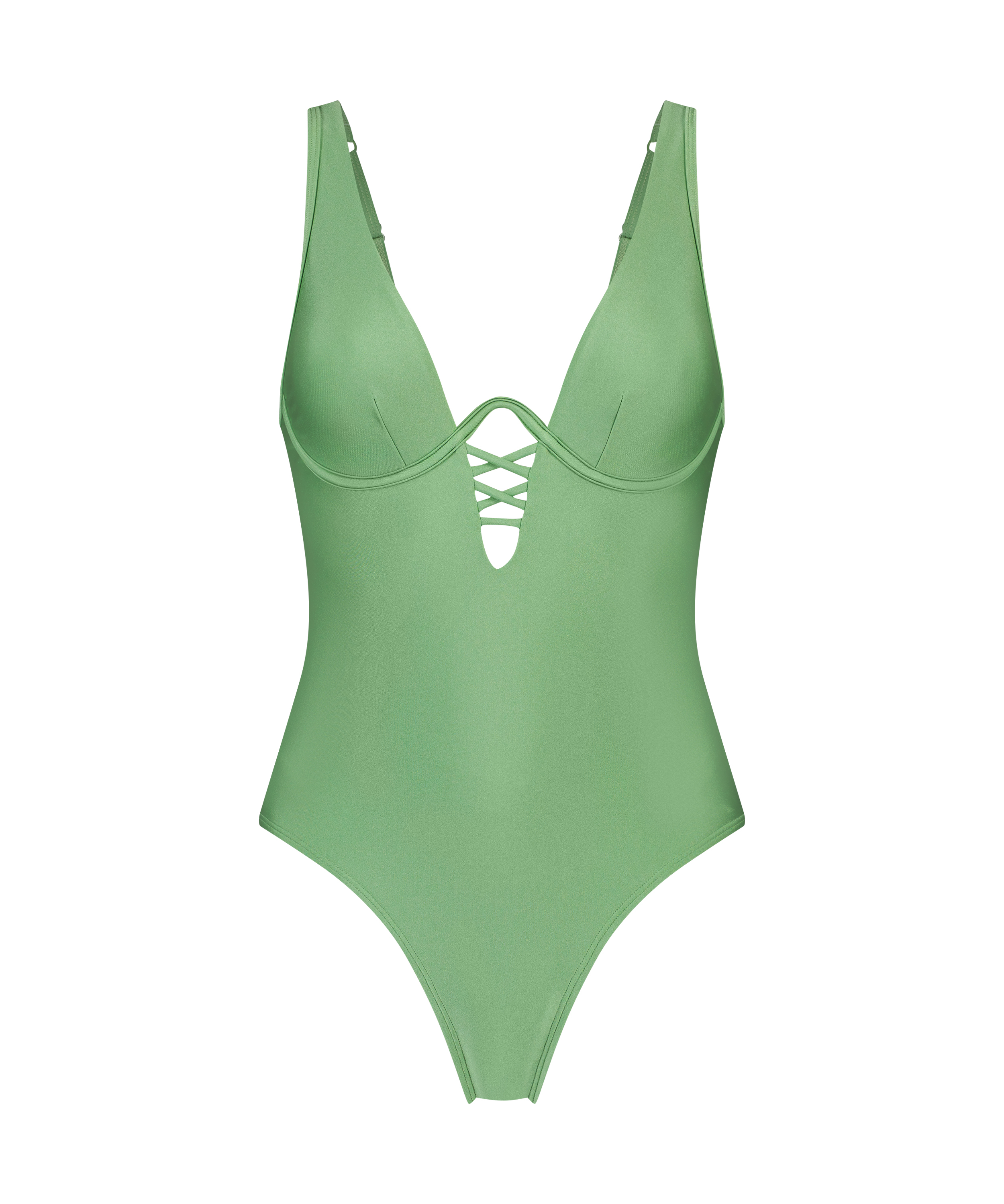 Maillot de bain haut Mauritius, Vert, main