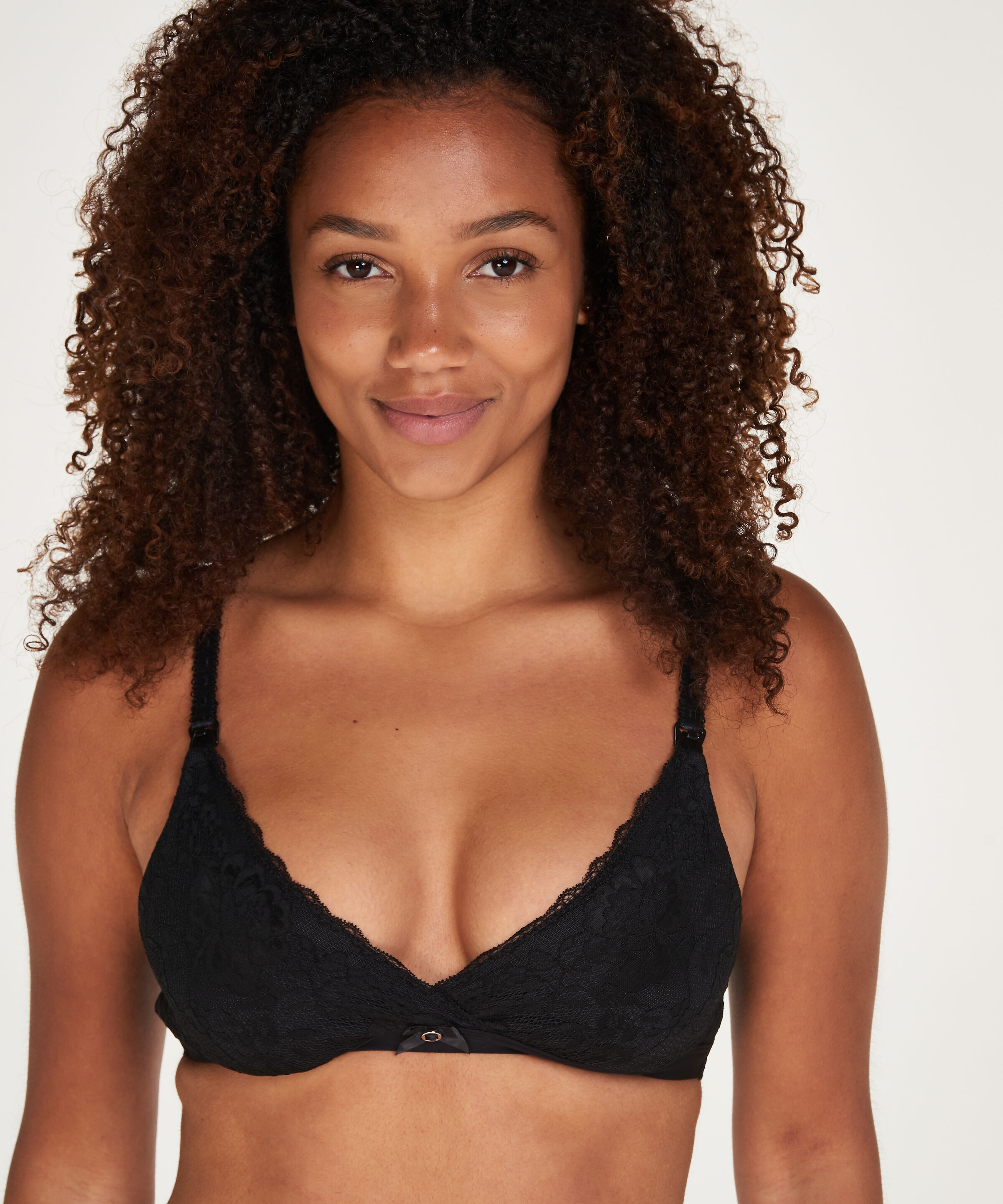 Soutien-gorge d&rsquo;allaitement non-pr&eacute;form&eacute; Liz, Noir