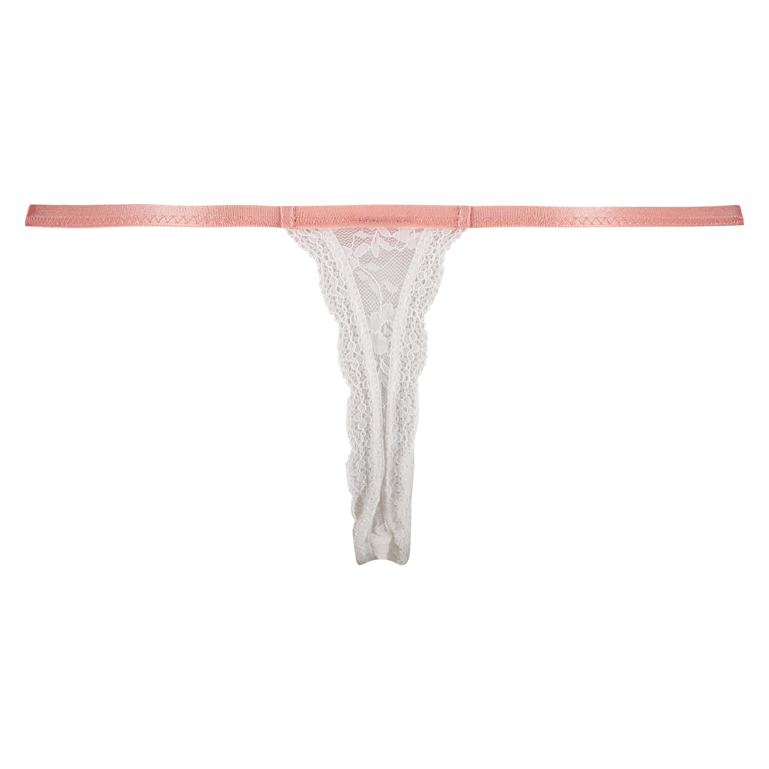 Thong lace, Blanc, main