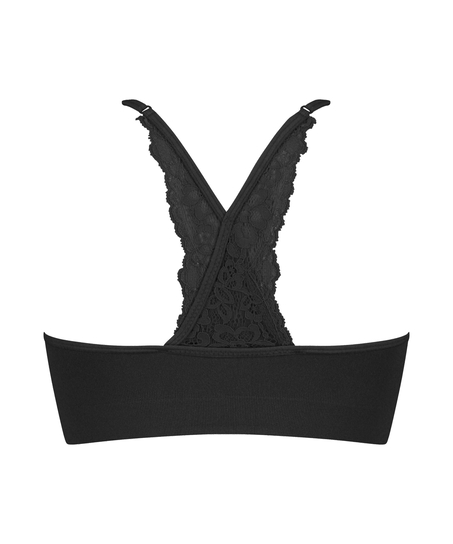 Brassière sans couture Marine, Noir