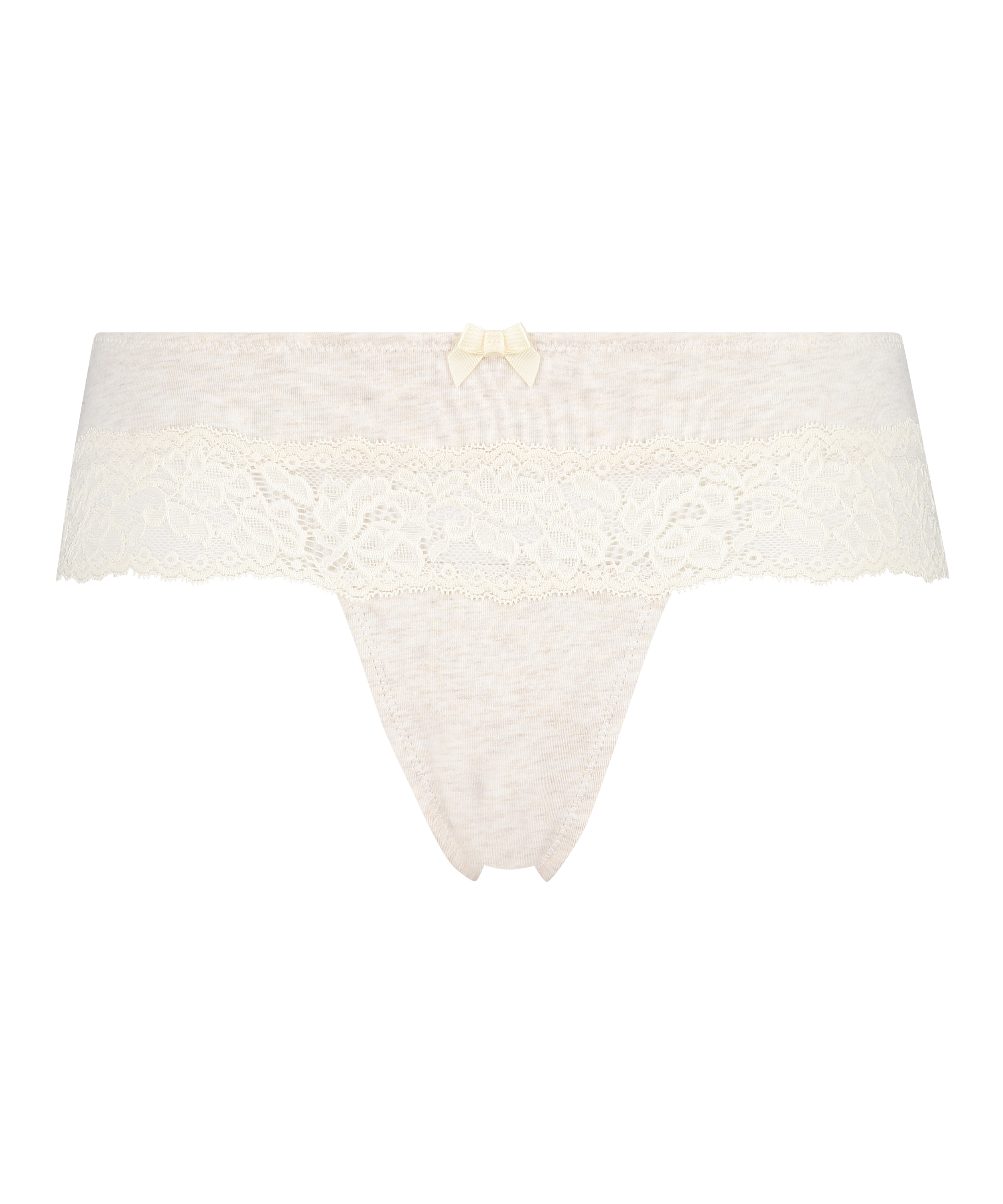 Boxer string Coton, Beige, main