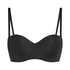 Soutien-gorge push-up sans bretelles à armatures préformé Smooth, Noir