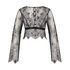 Top Allover Lace, Noir