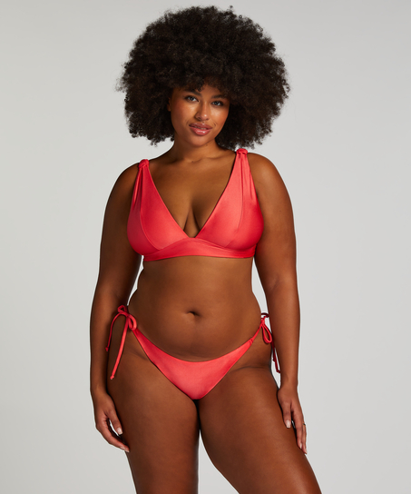 Slip de Bikini Cheeky Tanga Luxe, Rouge