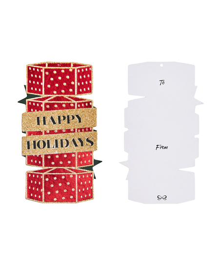 Coffret cadeau 4 paires de chaussettes de Noël, Rouge