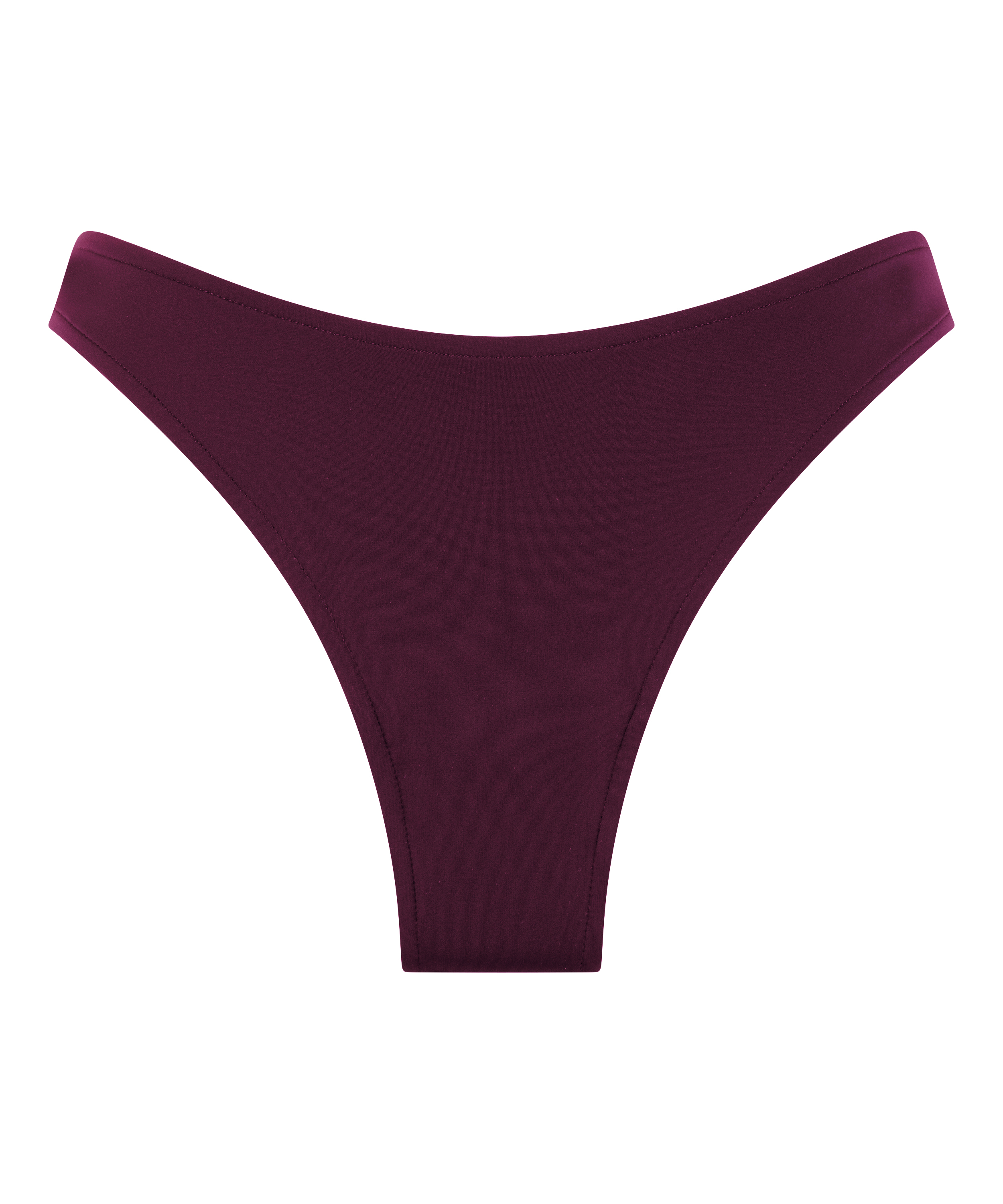Bas de bikini à jambe haute en néoprène, Violet, main